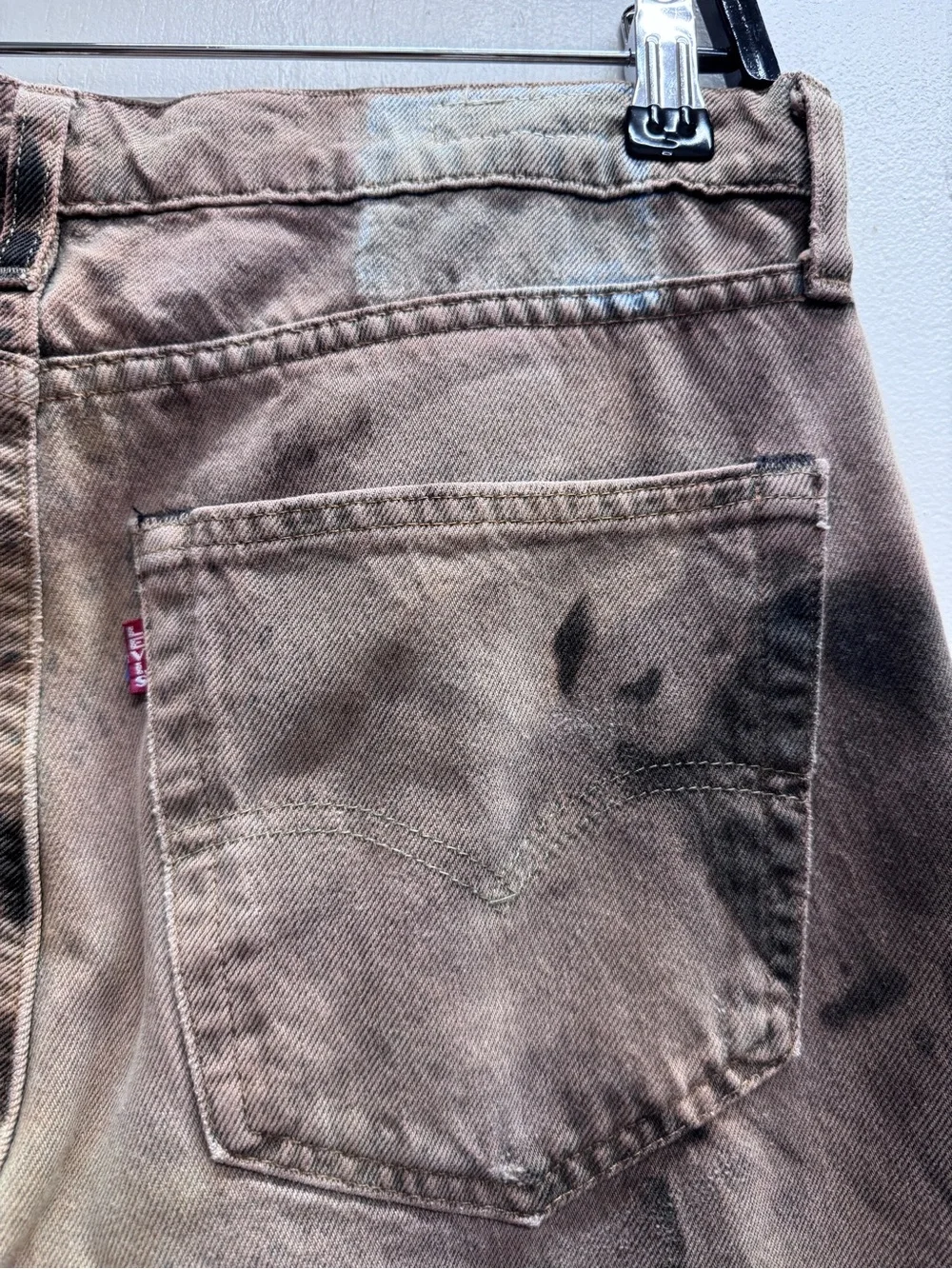 Levi’s tie dye big E Reproduction zip fly jeans sz 32